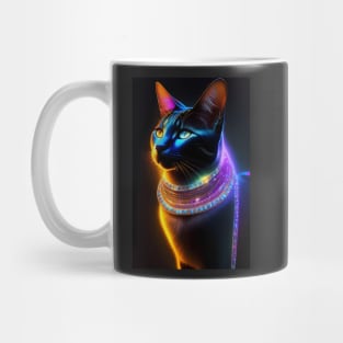 Black Cat - Modern digital art Mug